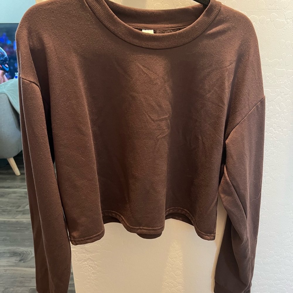 Brown Long Sleeve Top